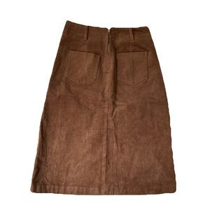 brown corduroy skirt